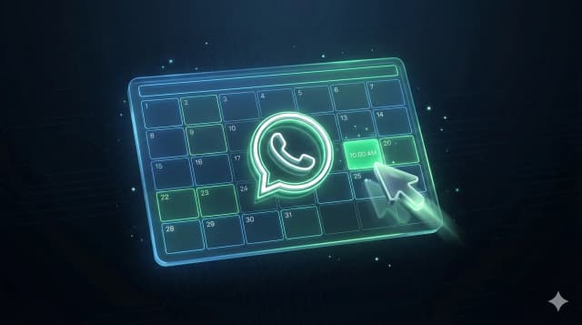 Agendamento automático pelo WhatsApp: como sua IA marca reuniões sozinha