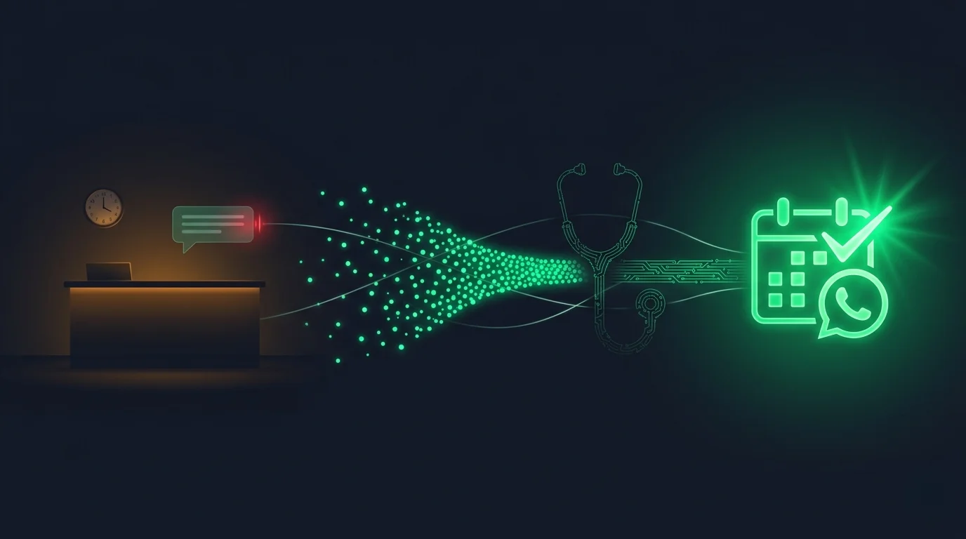 IA para clínicas no WhatsApp: do primeiro contato à consulta confirmada
